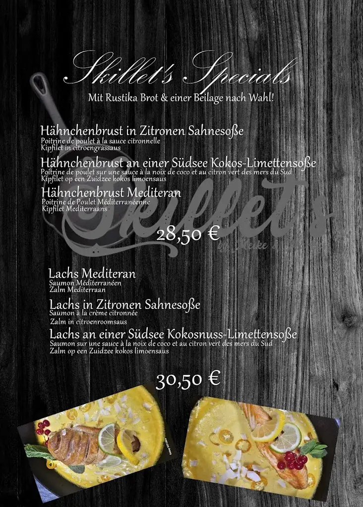 Menü_Restaurant Skillet`s_Büllingen_Bild_1