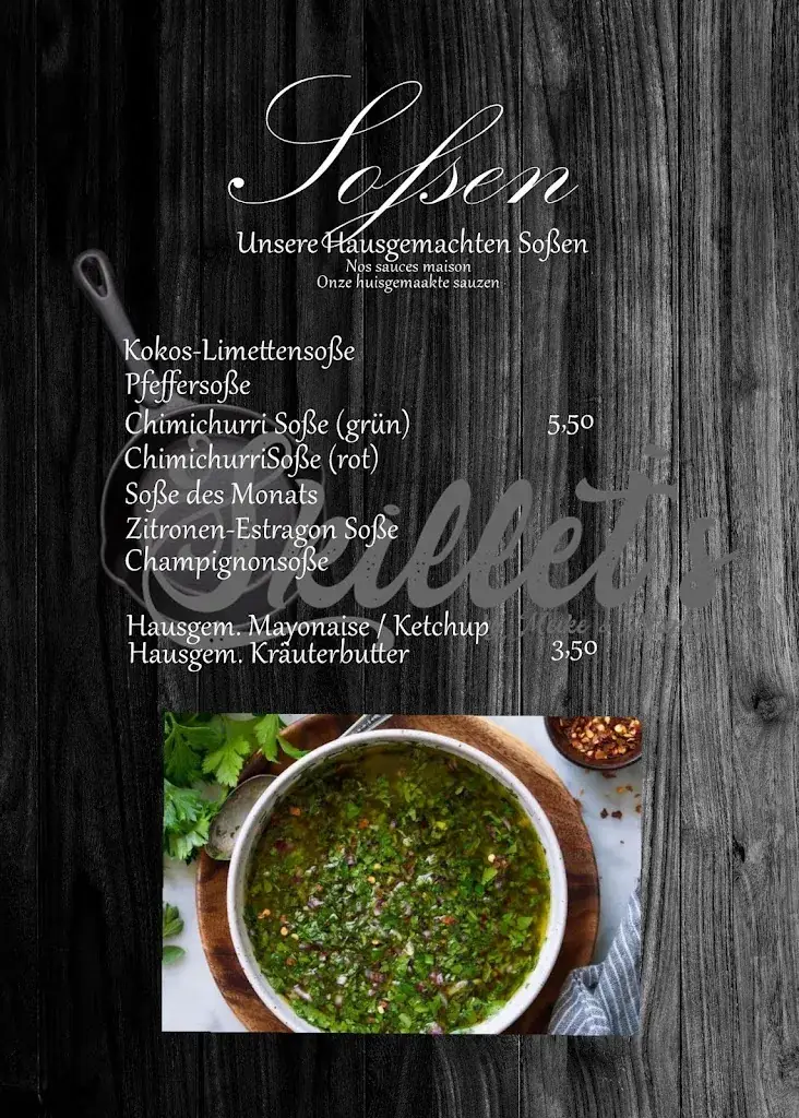 Menü_Restaurant Skillet`s_Büllingen_Bild_4