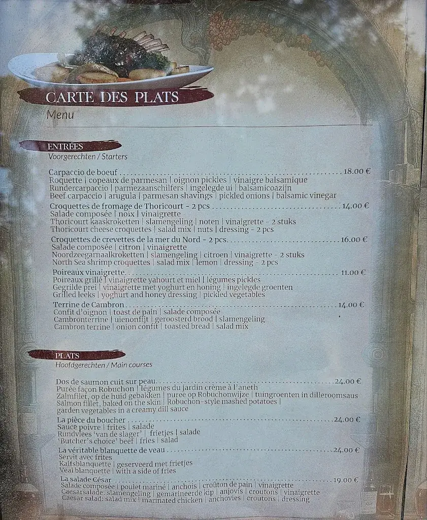 Menu_La Brasserie_Brugelette_image_2