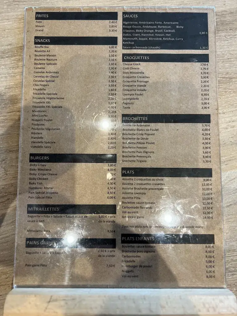 Menu_Snack-Friterie 100 PATATES Brugelette_Brugelette_image_2