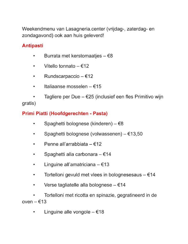 Menu_Lasagneria.center_Bonheiden_image_1