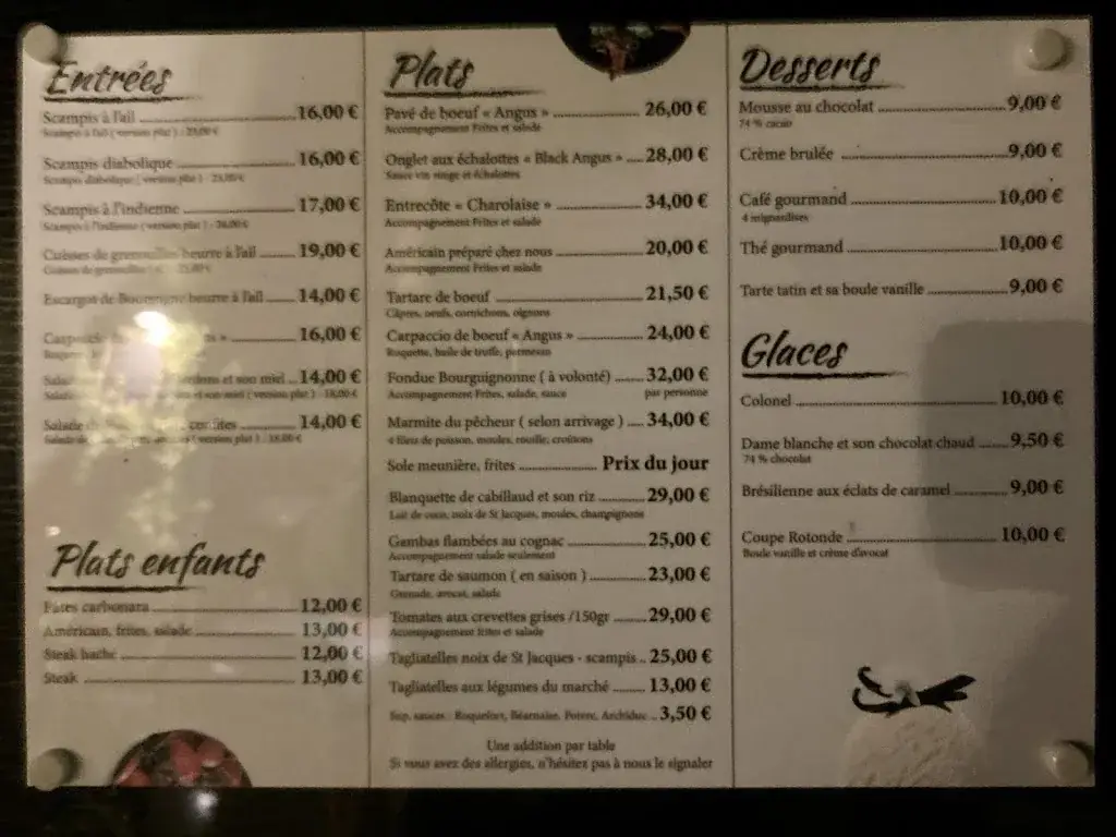 Menu_Restaurant la Rotonde de ghislenghien_Ath_image_1