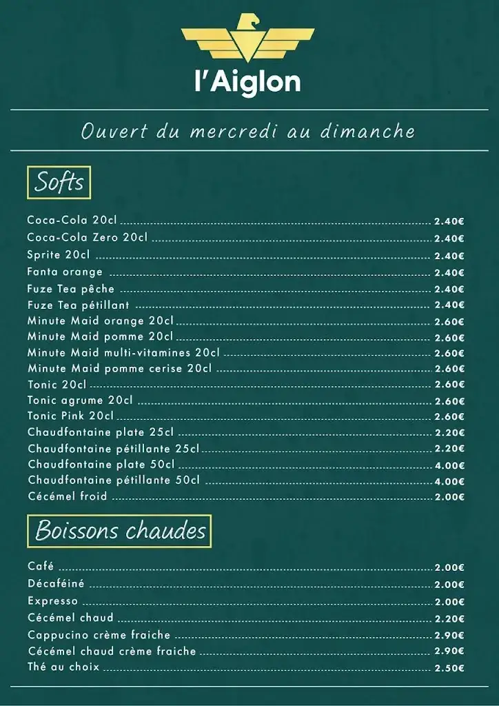 Menu_L'Aiglon_Cerfontaine_imagen_1