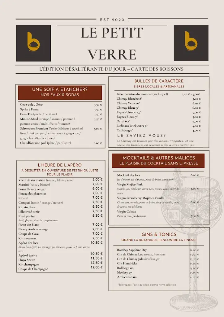 Menu_La Brasserie des Lacs_Froidchapelle_image_2