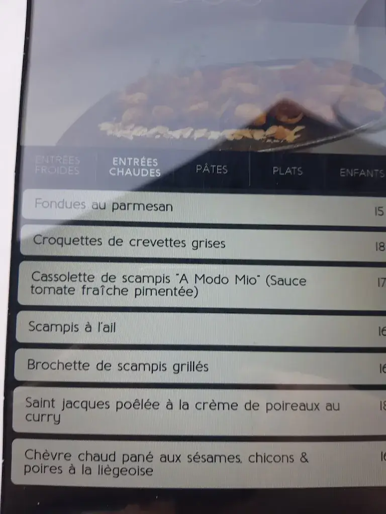Menu_Restaurant Les Arcades_Chapelle-lez-Herlaimont_image_2