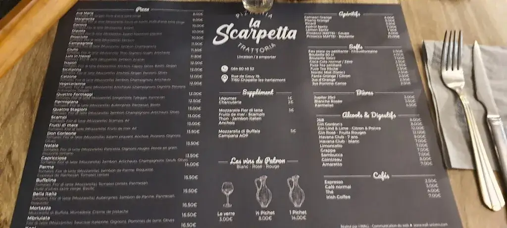 Menu_La Scarpetta_Chapelle-lez-Herlaimont_imagen_2