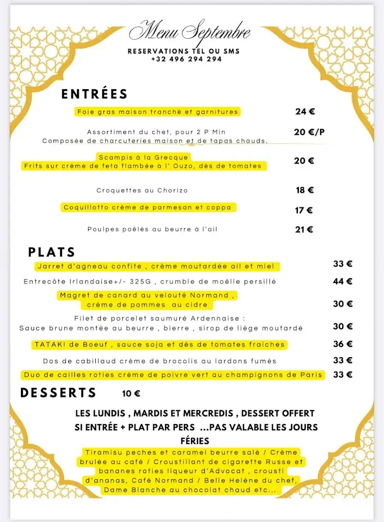 Menu_La bouche des gouts_Charleroi_image_1