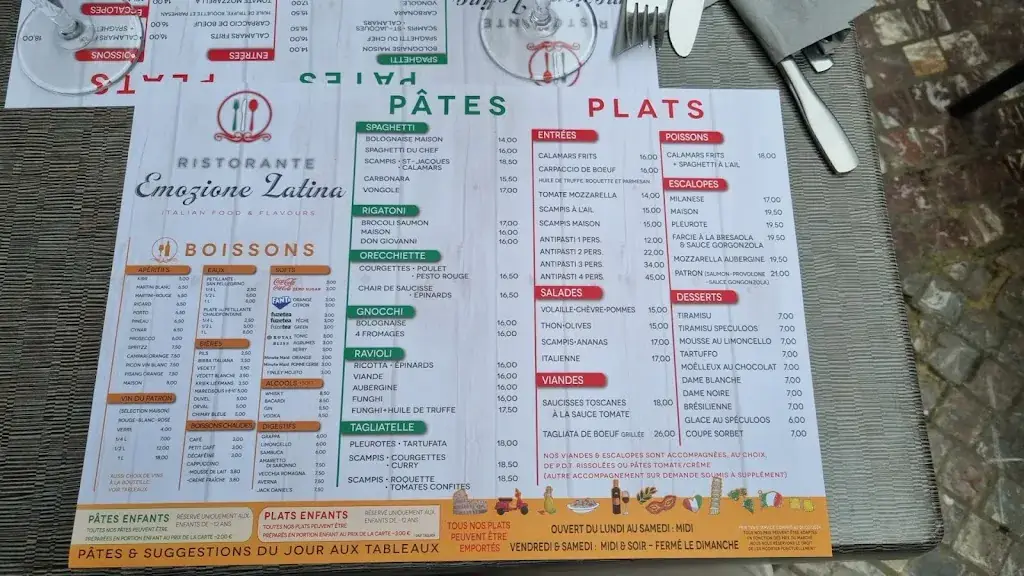Menu_Emozione Latina, Restaurant Italien Charleroi_Charleroi_image_2