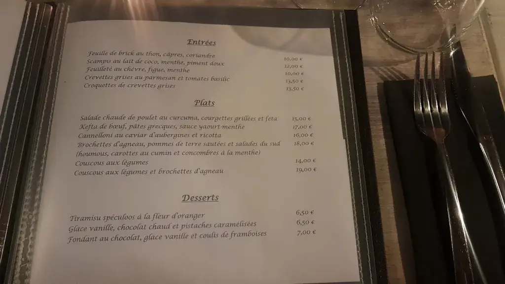 Menü_Bleu du Sud_Charleroi_Bild_3