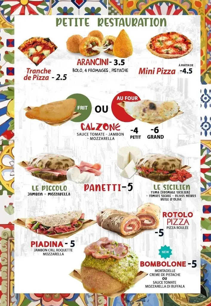 Menu_Pizzeria P3 Charleroi Sicily Food&Bar_Charleroi_image_1