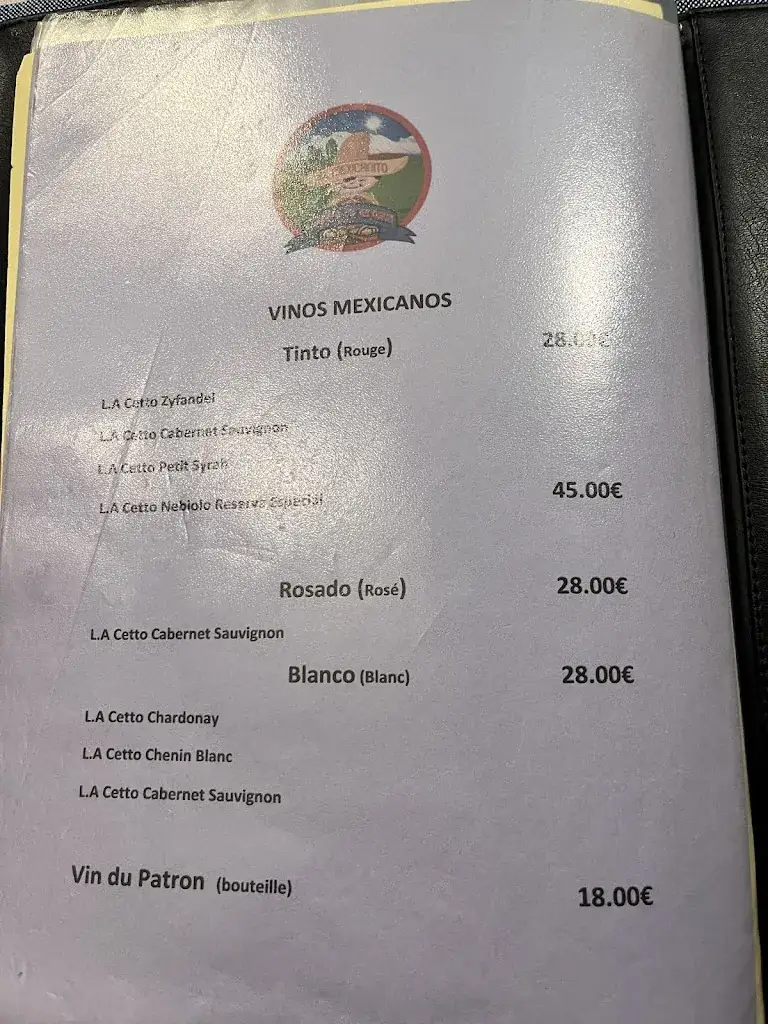 Menu_El Mexicanito_Charleroi_image_1