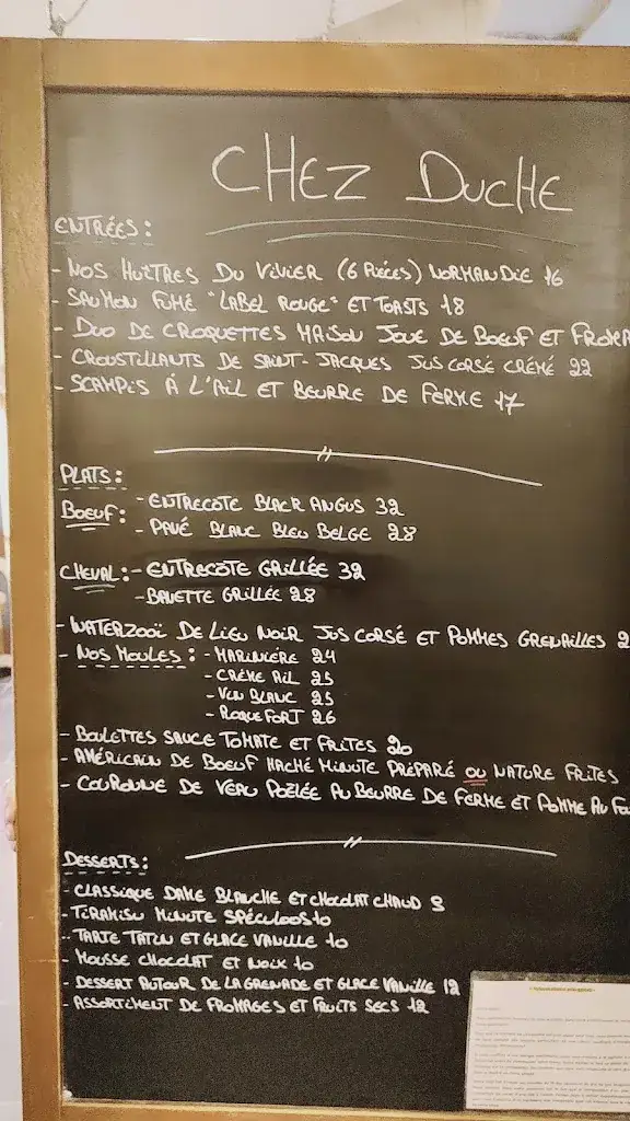 Menü_Chez Duche_Charleroi_Bild_2