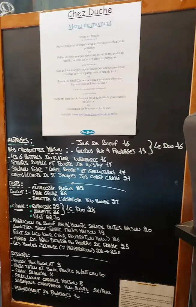 Menü_Chez Duche_Charleroi_Bild_4