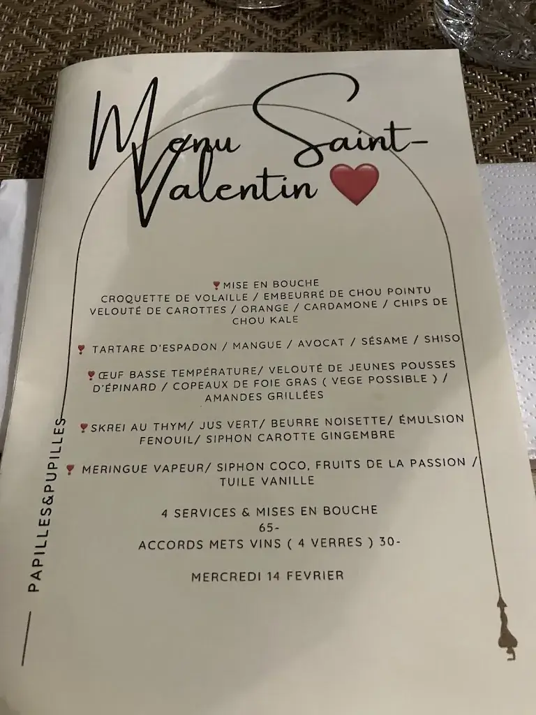 Menü_Papilles et Pupilles_Charleroi_Bild_2