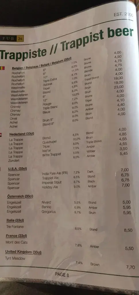 Menu_Pub 24_Bütgenbach_image_2