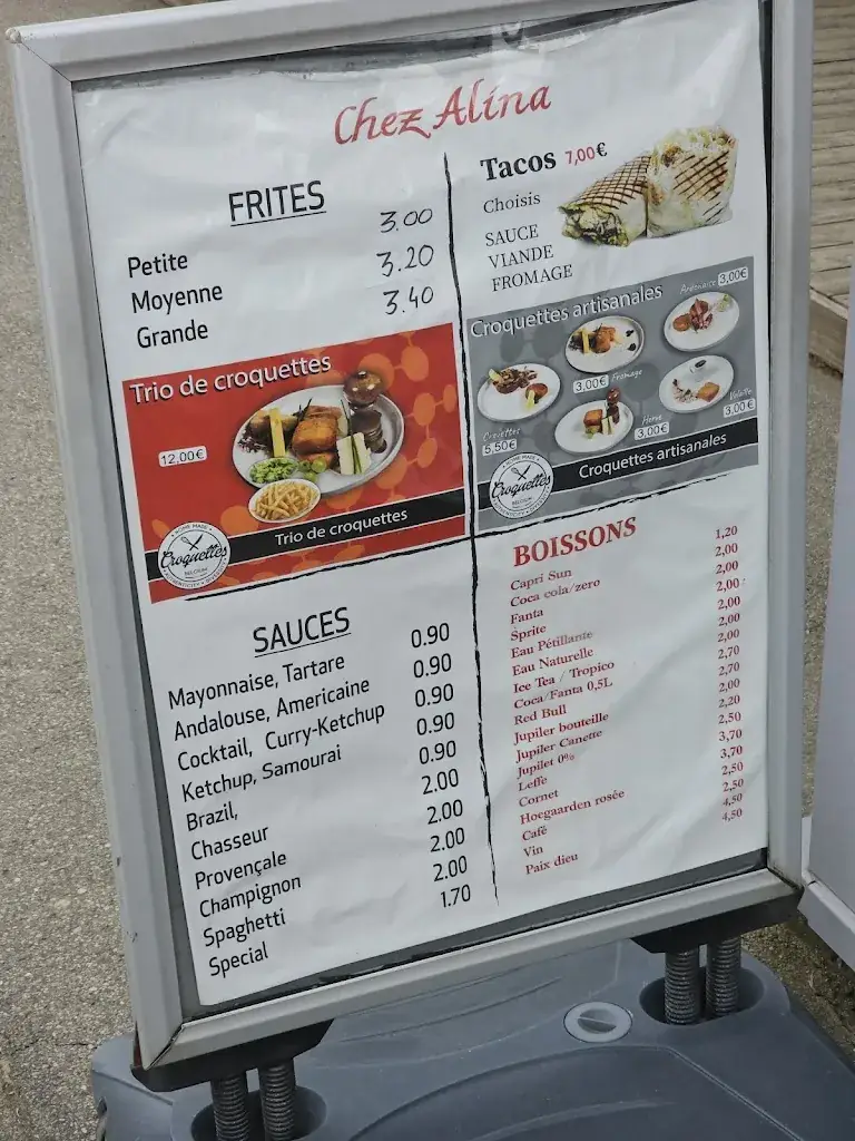 Menü_Friterie Chez Alina_Bütgenbach_Bild_1