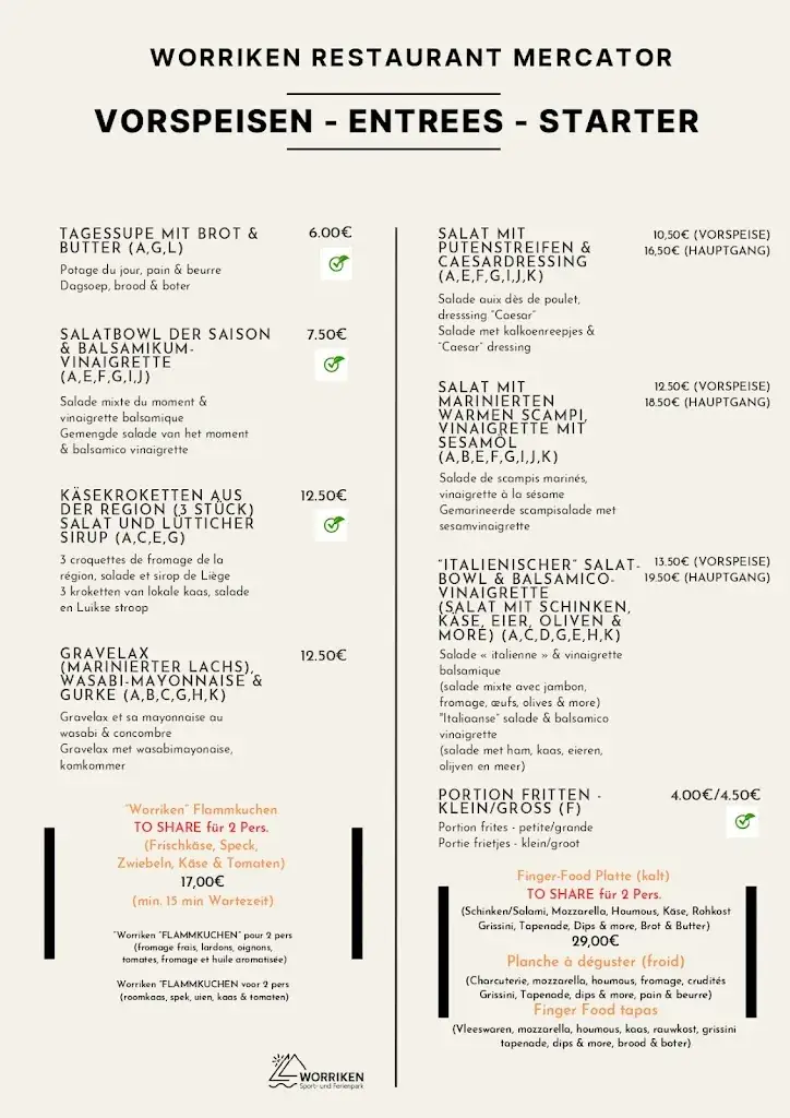 Menu_Restaurant Mercator_Bütgenbach_imagen_1