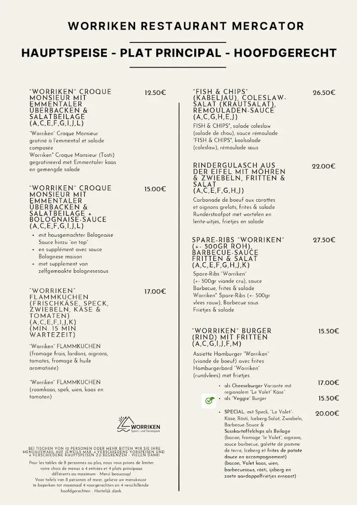 Menu_Restaurant Mercator_Bütgenbach_imagen_3