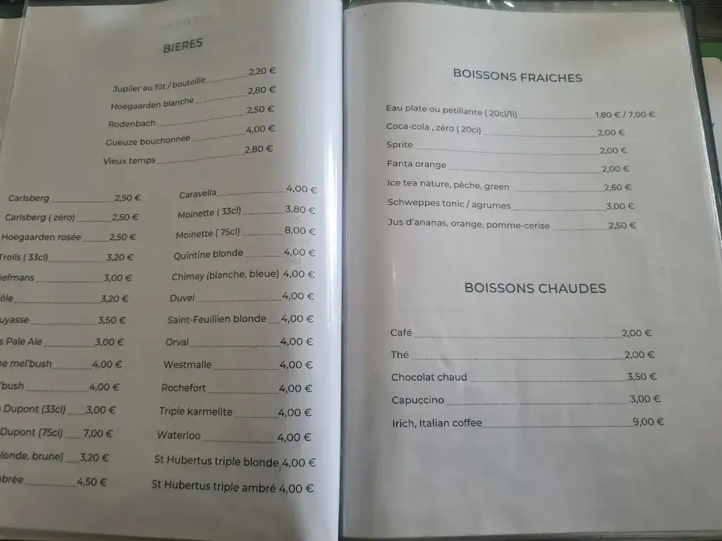 Menu_Brasserie le Saint-Christophe_Chièvres_imagen_2