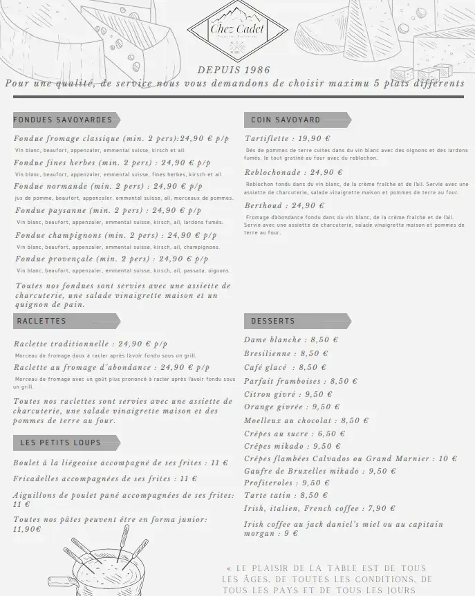 Menu_Restaurant chez cadet_Chaudfontaine_image_2