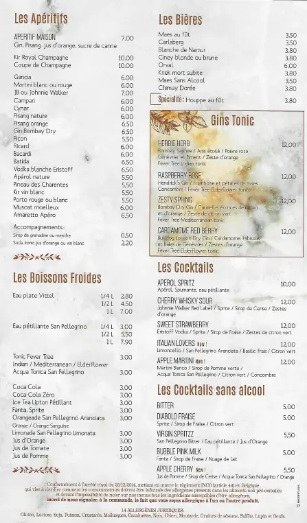 Menu_Il San Marino_Ciney_image_1