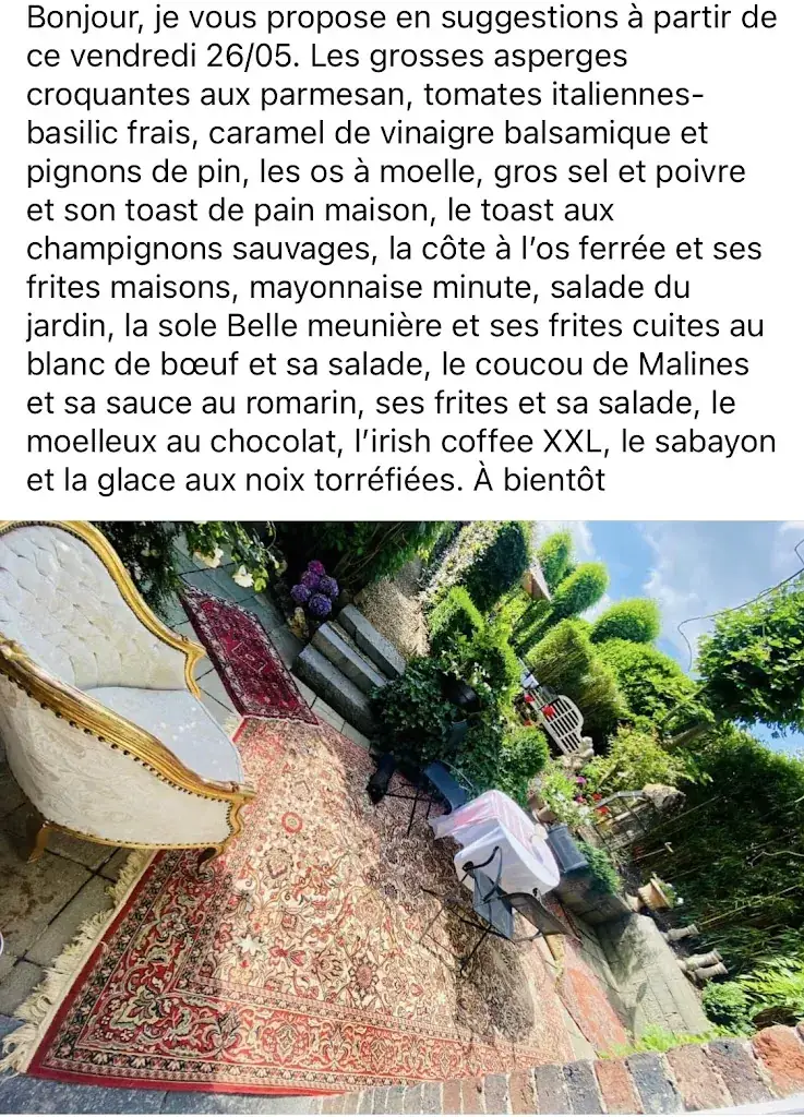 Menu_97 Rue Piervenne_Ciney_imagen_3