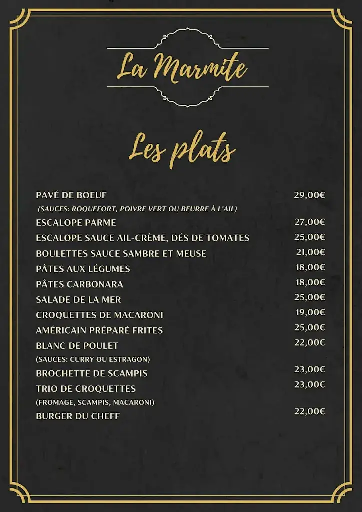 Menu_Sprl La Marmite_Ciney_image_2