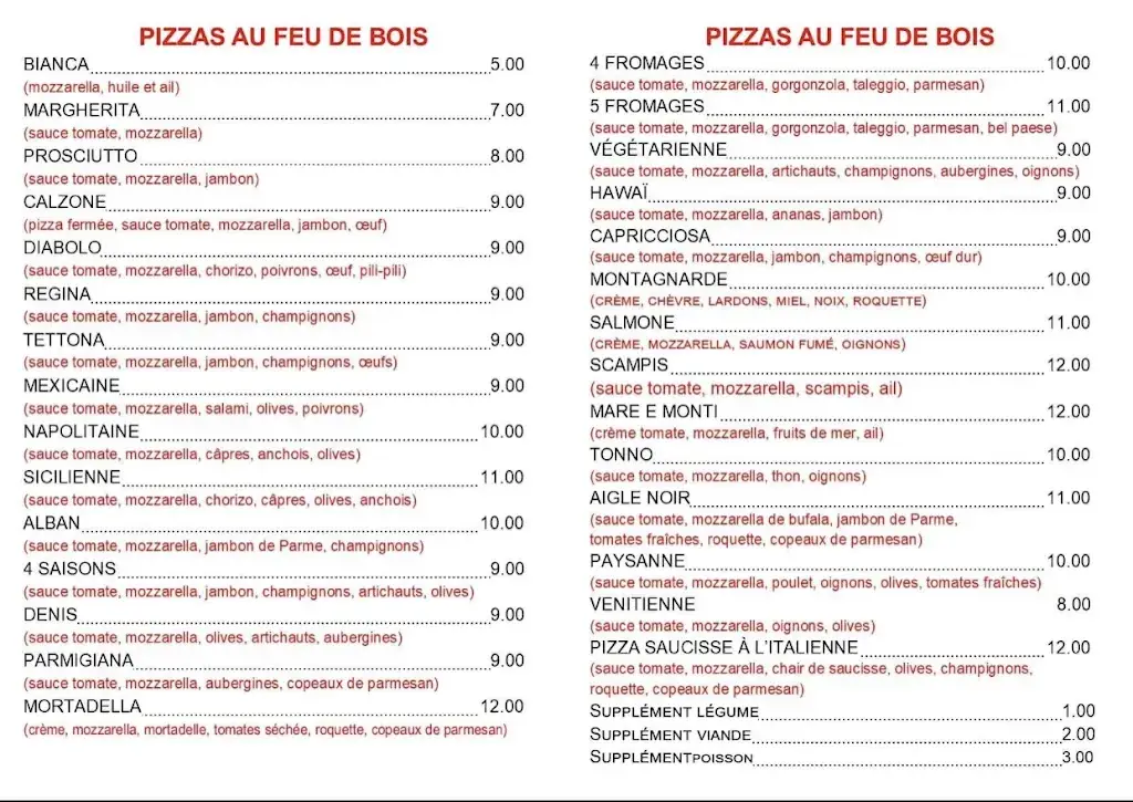 Menü_L' Aigle noir_Courcelles_Bild_2