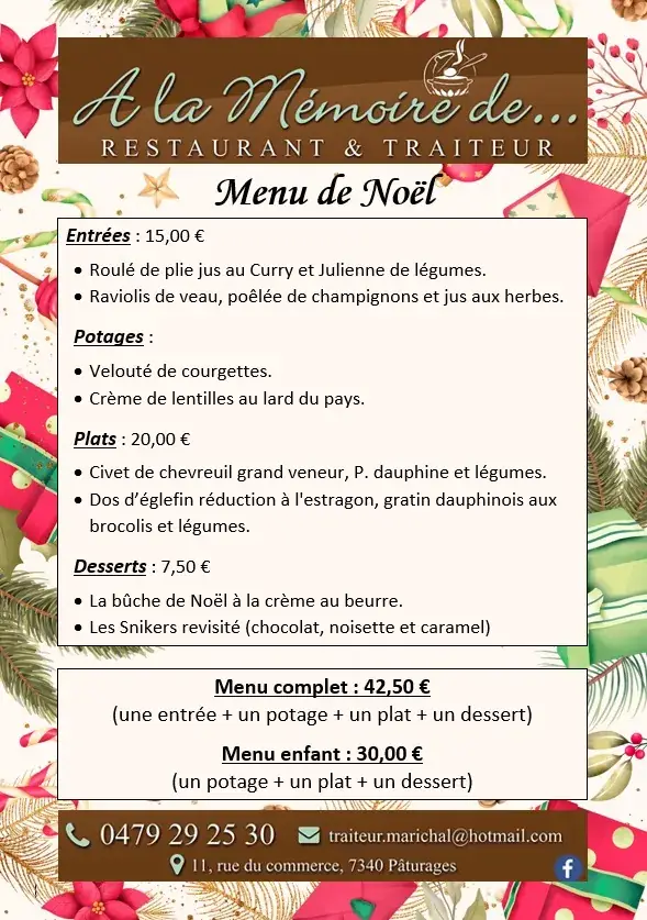 Menü_A la Memoire de..._Colfontaine_Bild_2