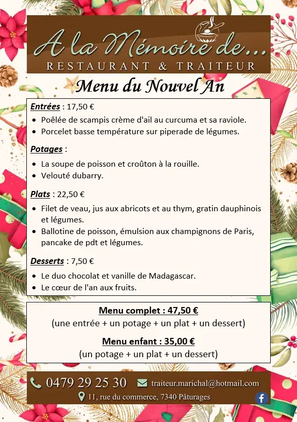 Menü_A la Memoire de..._Colfontaine_Bild_3