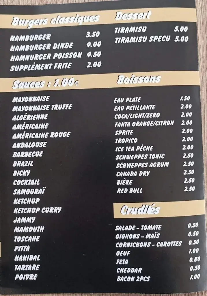 Menu_Friterie Chez mary_Colfontaine_image_1