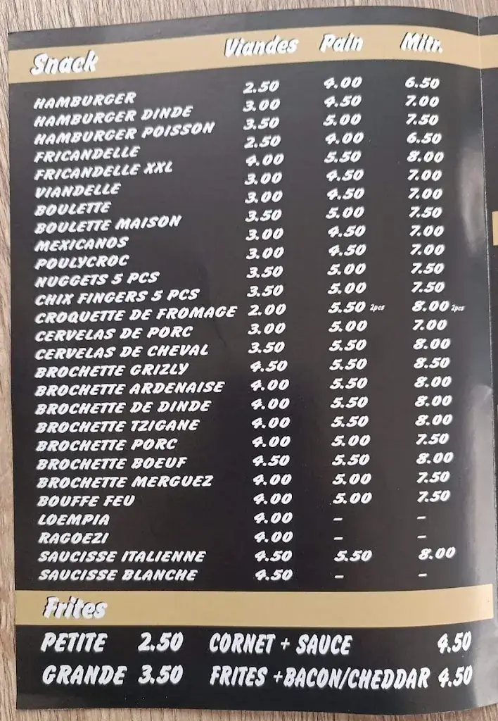 Menu_Friterie Chez mary_Colfontaine_image_2