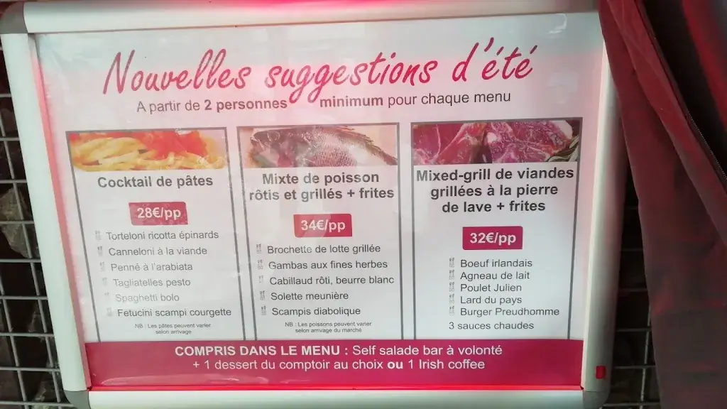Menu_Brasserie Le Daneel's_Chaumont-Gistoux_image_2