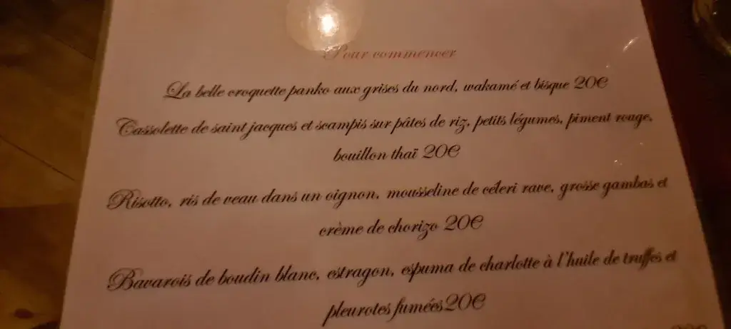 Menü_Restaurant Chez Mich'_Grez-Doiceau_Bild_2