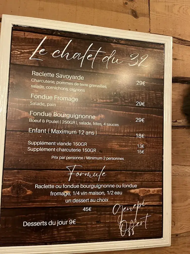 Menü_Le chalet du 32_Chaumont-Gistoux_Bild_1