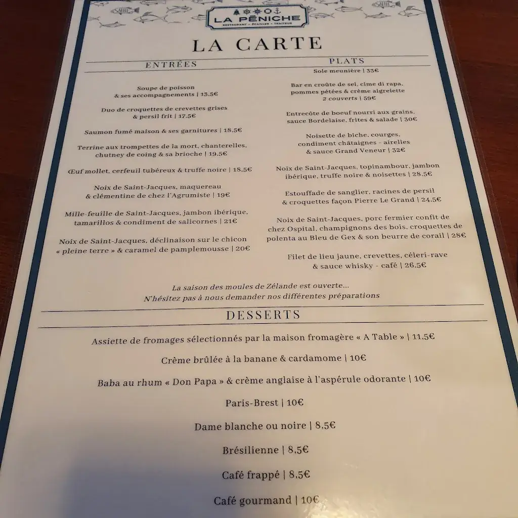 Menu_La Péniche_Wavre_image_4