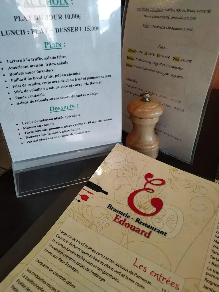 Menu_Brasserie Edouard_Grez-Doiceau_image_2