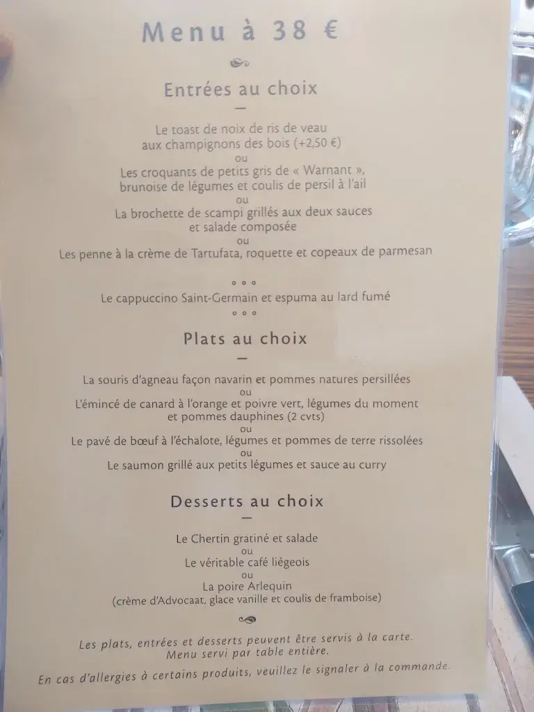 Menü_La Table d'Antonio_Dinant_Bild_2