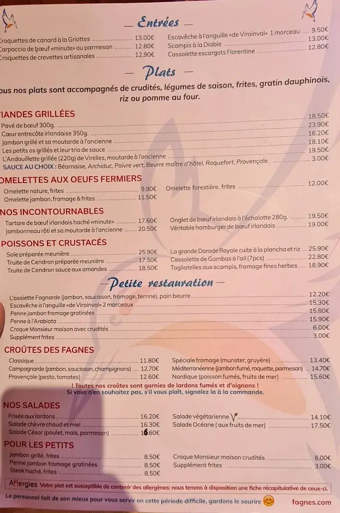 Menu_Brasserie des Fagnes_Couvin_image_4