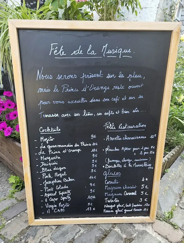 Menu_Le Prince d'Orange_Couvin_imagen_1