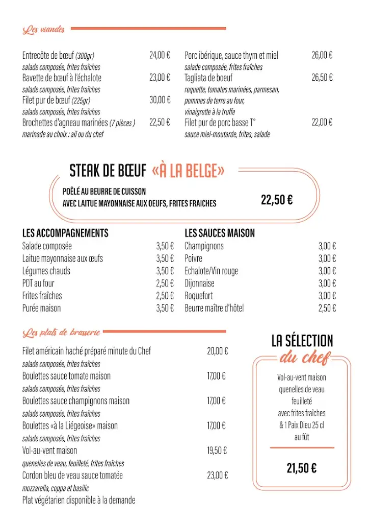 Menu_Le Loft - La Couvinoise_Couvin_image_1