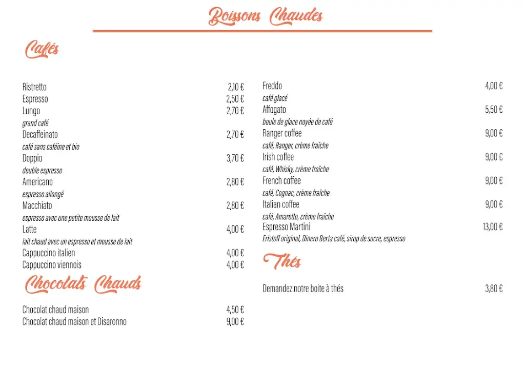 Menu_Le Loft - La Couvinoise_Couvin_image_4