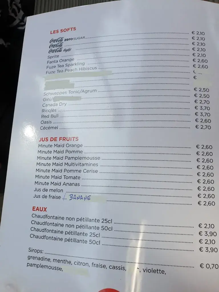 Menu_Le Normandy Couvin_Couvin_imagen_1