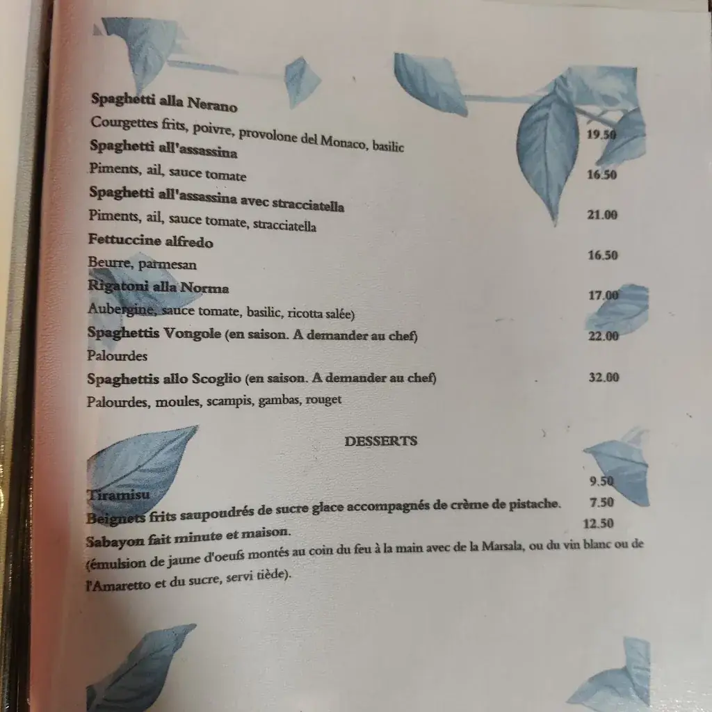 Menu_La Dolce Vita_Couvin_image_2