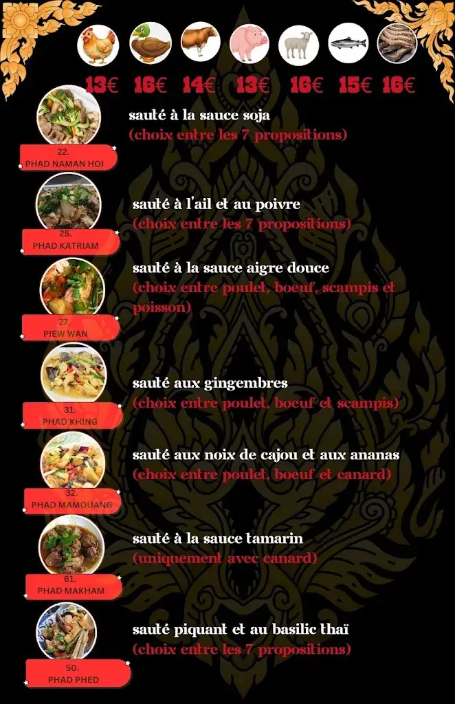 Menü_Bane Thaï-Lao_Crisnée_Bild_2