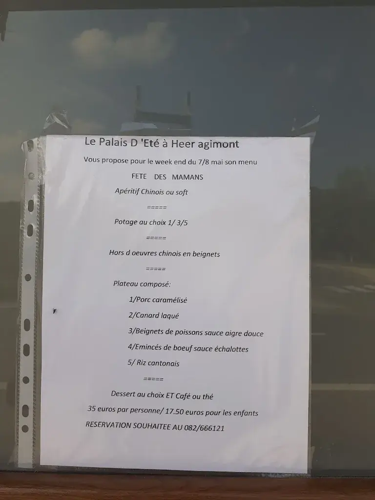 Menü_Le Palais D'été_Hastière_Bild_4