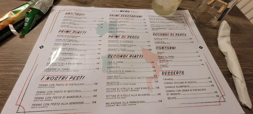 Menu_Da Gaetano_Écaussinnes_image_3