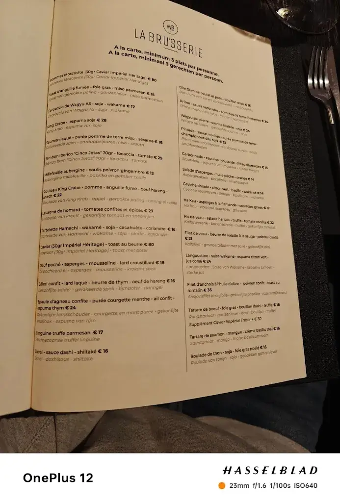 Menü_La Bru’sserie_Durbuy_Bild_4