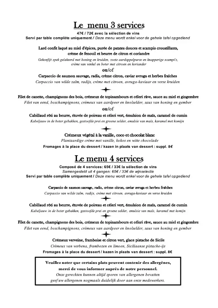 Menü_Le Clos Des Récollets_Durbuy_Bild_2