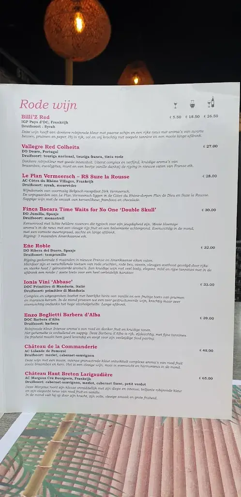 Menü_Billi’z Food ‘n Drinks_Bornem_Bild_1